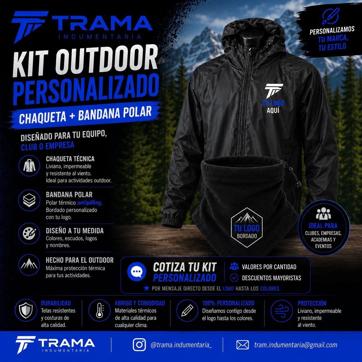 Chaqueta Técnica + Bandana polar